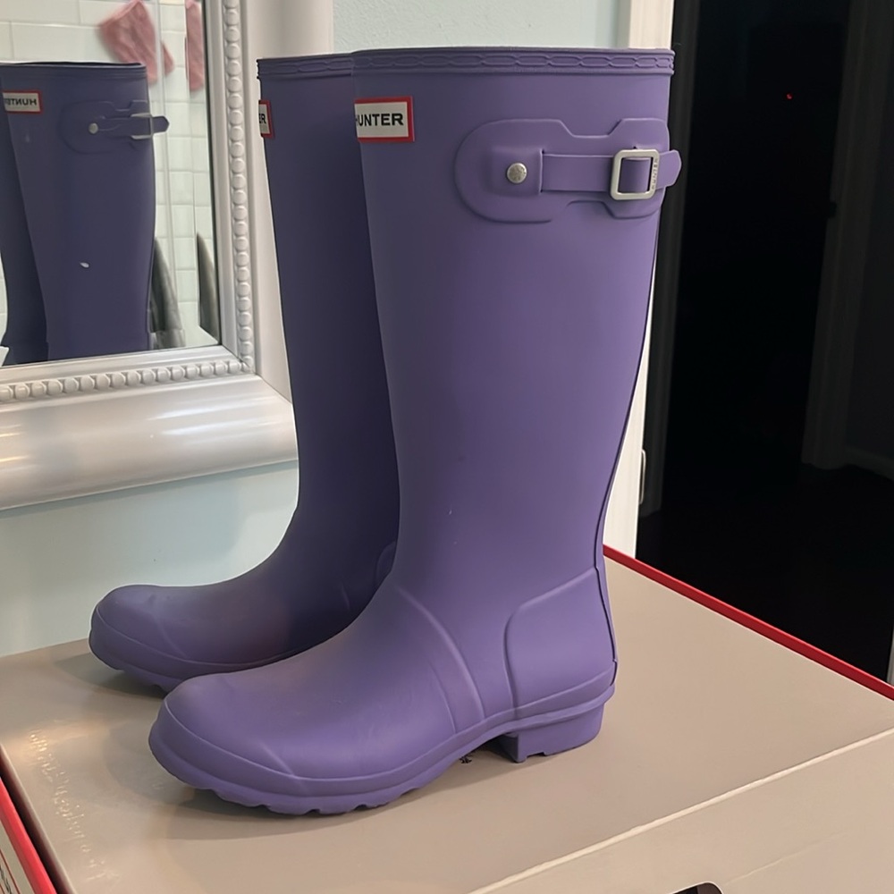 Purple Hunter boots: kids - Picture 2 of 8